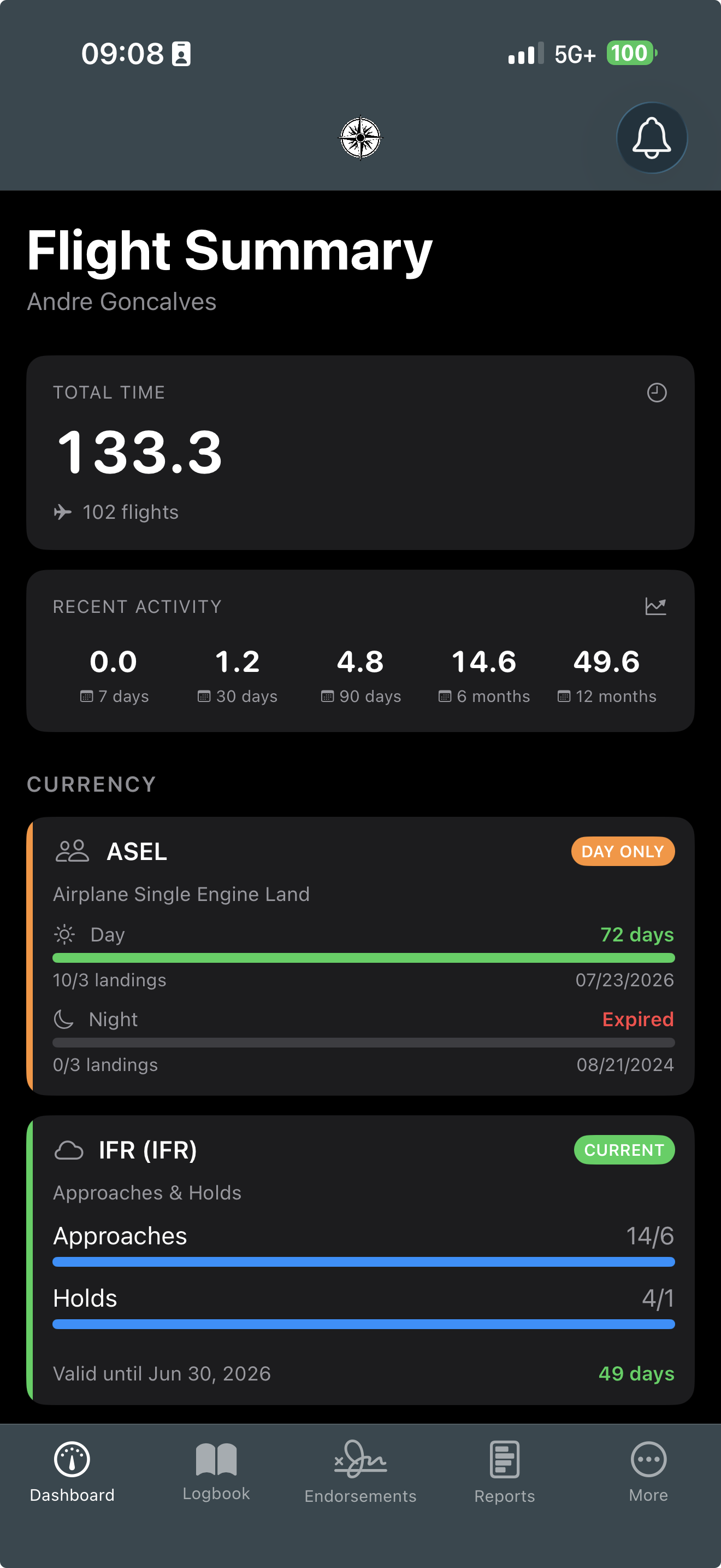 Smart Logbook Pro on iPhone